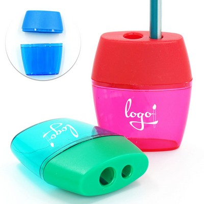 Dual-Hole Ergonomic Pencil Sharpener